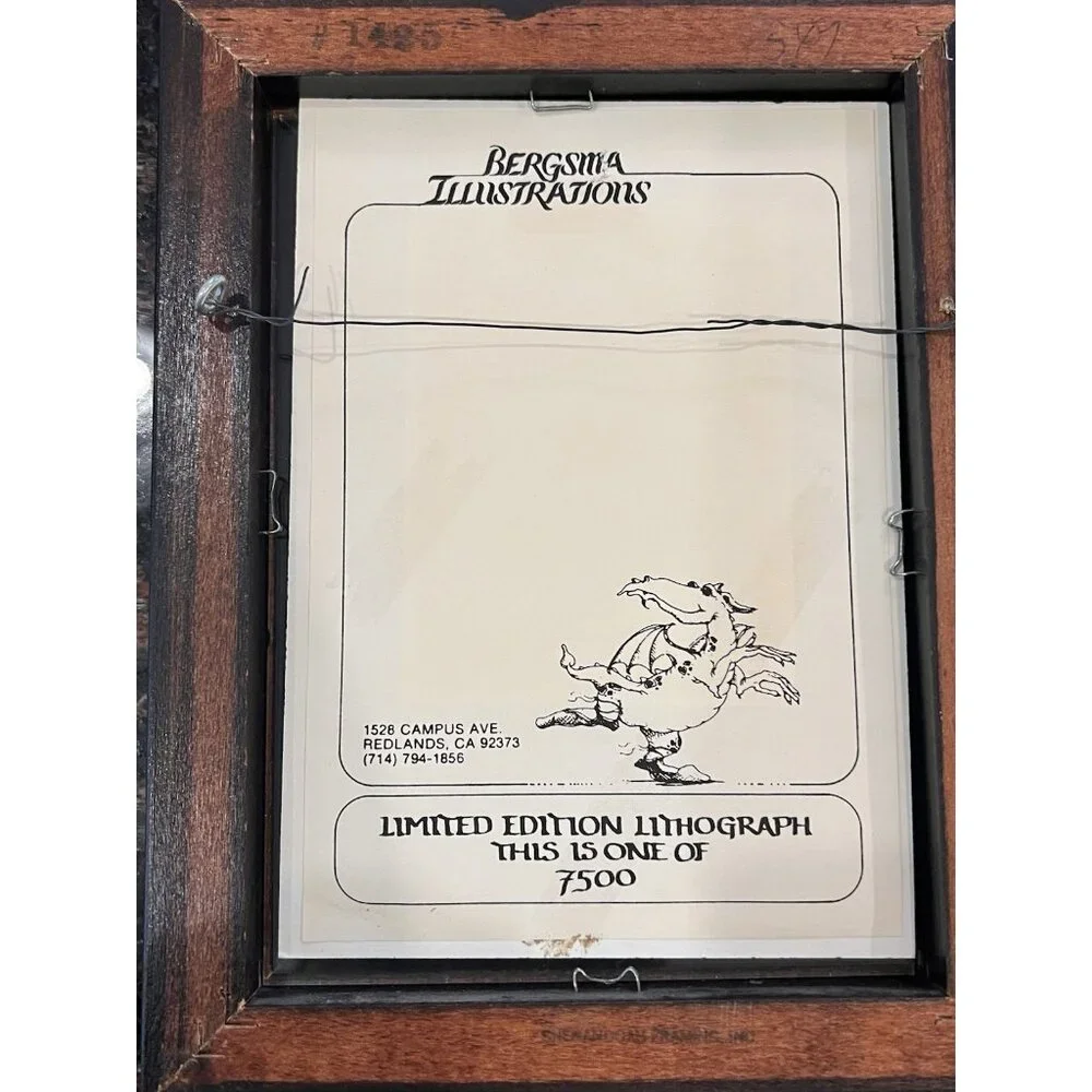 Jody Bergsma Vintage Lithographs Limited Edition 1981 1982 Lot of 2‎